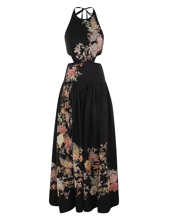 Zimmermann, Tallow Halter Midi Dress , Taille 2 Zimmermann, Tallow Halter Midi Dress , Taille 2