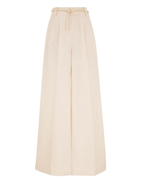 ZIMMERMANN Crush Linen Wide Leg Pant