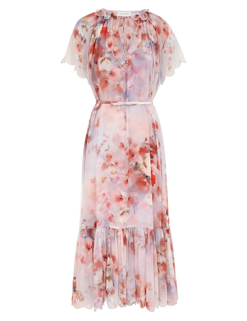 ZIMMERMANN Crush Flutter Midi Dress