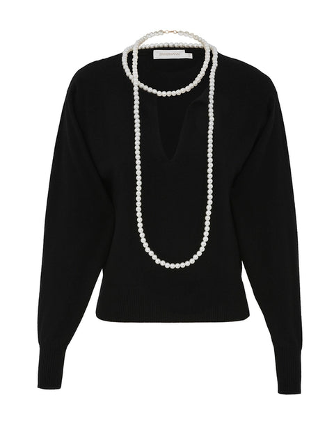 ZIMMERMANN Crush Necklace Sweater