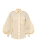 ZIMMERMANN Utility Shirt Lemon