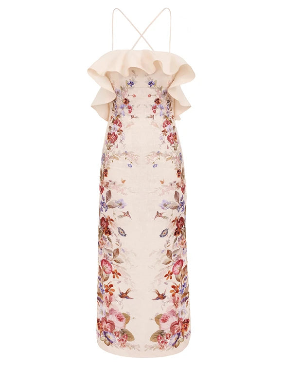 ZIMMERMANN Patience Frill Midi Dress