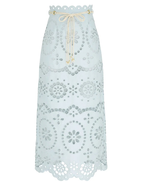 ZIMMERMANN Awaken Embroidered Skirt