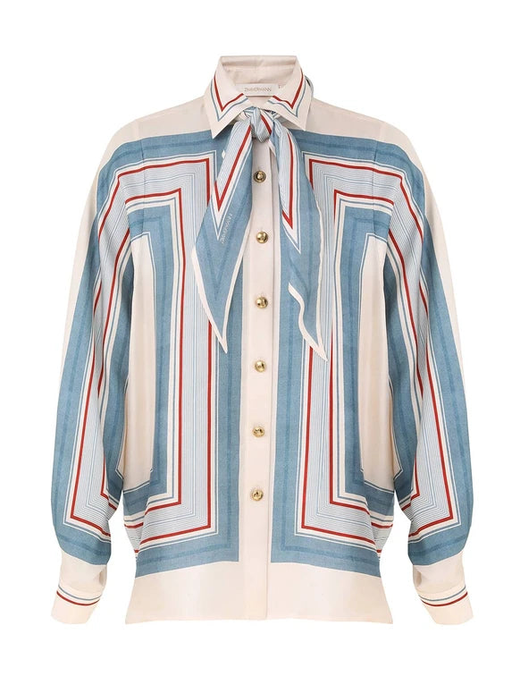ZIMMERMANN Relaxed Scarf Shirt