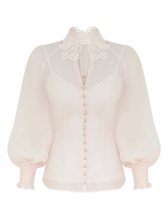 ZIMMERMANN Rebellion Collared Blouse