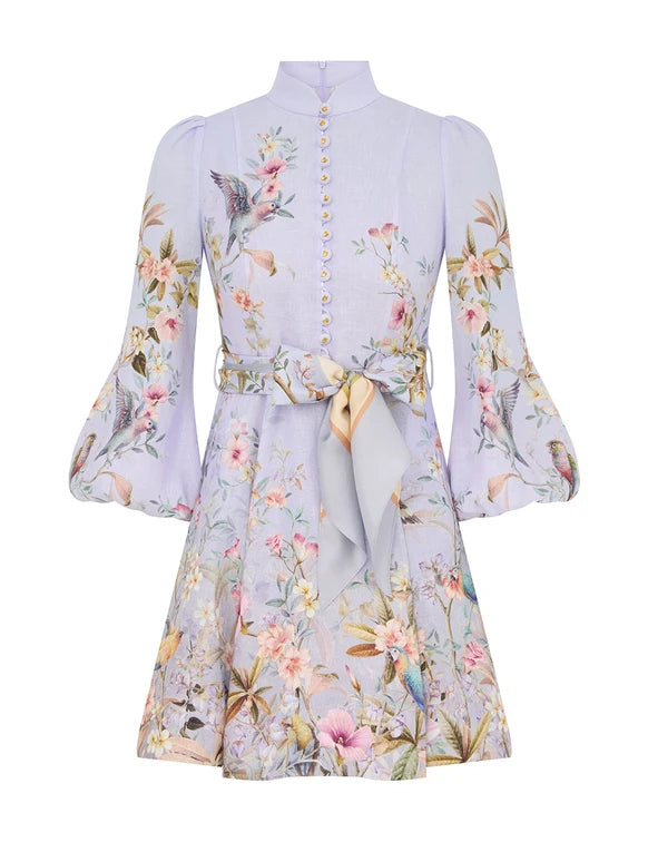 ZIMMERMANN Rebellion Button Mini Dress