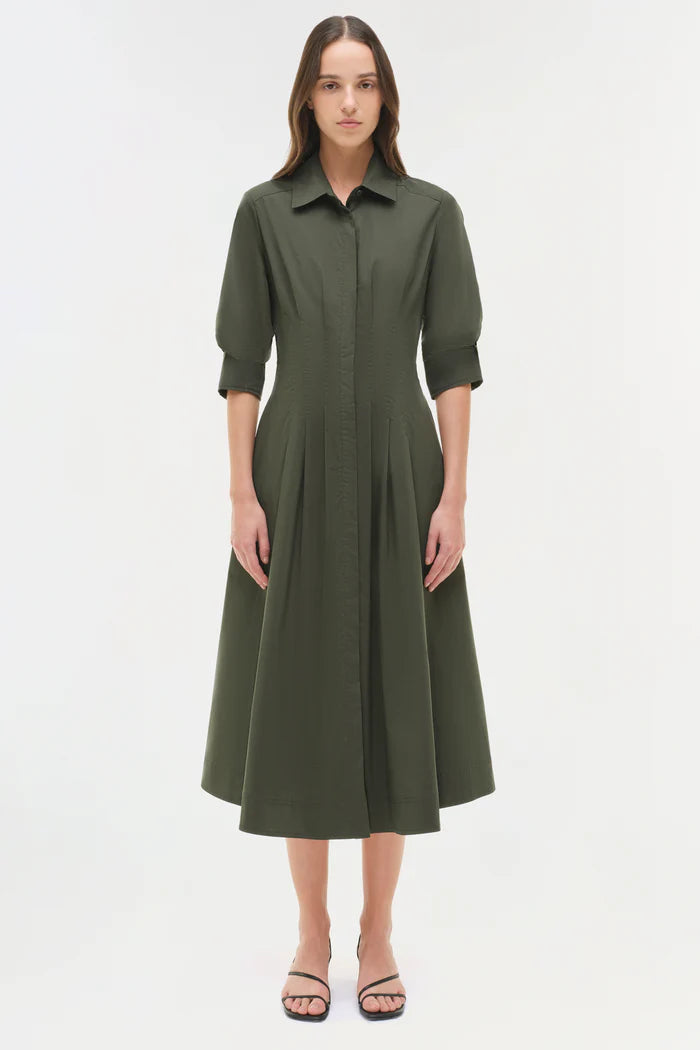 SIMKHAI Jazz Cotton Midi Dress