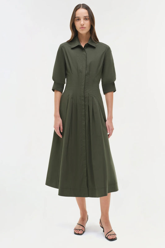 SIMKHAI Jazz Cotton Midi Dress