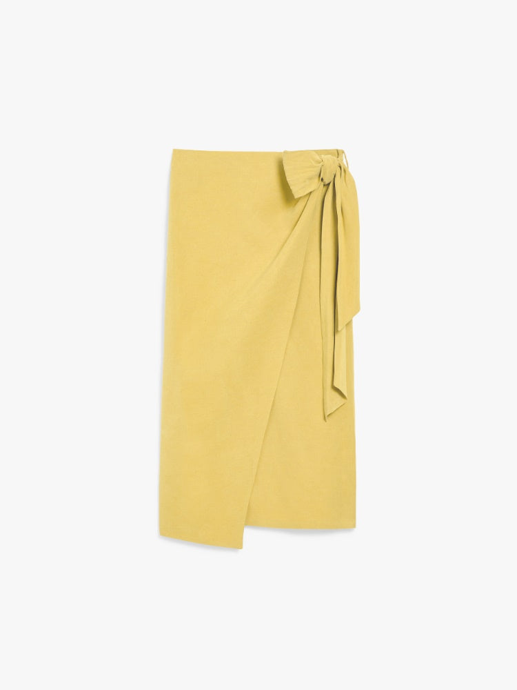 MAX MARA Linen and Silk Twill Skirt