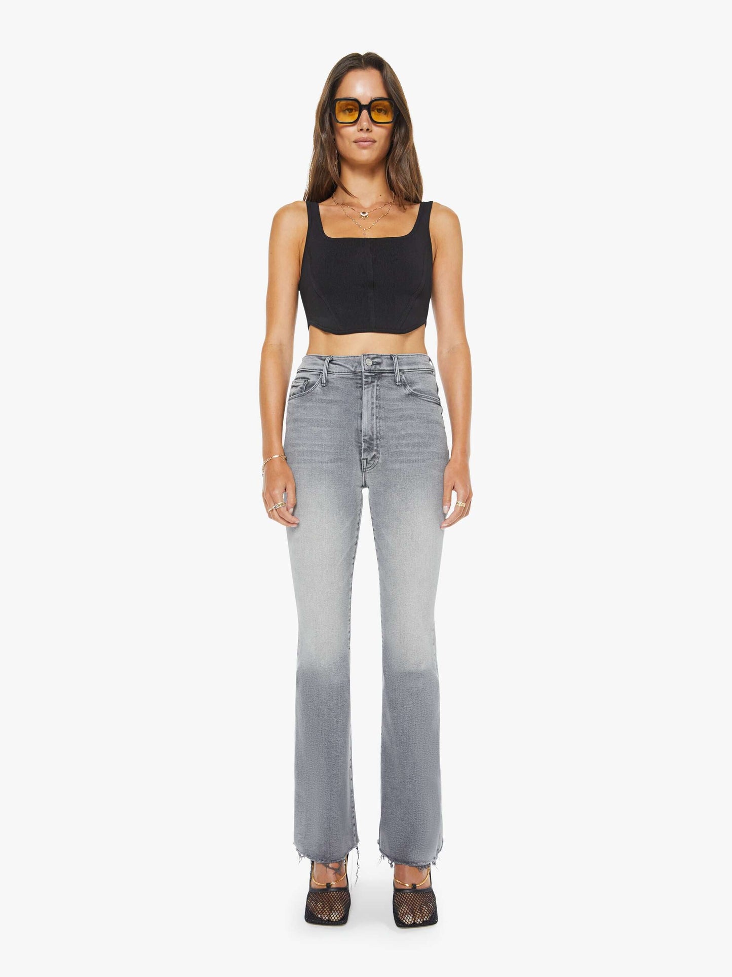 MOTHER High Waisted Weekender Fray