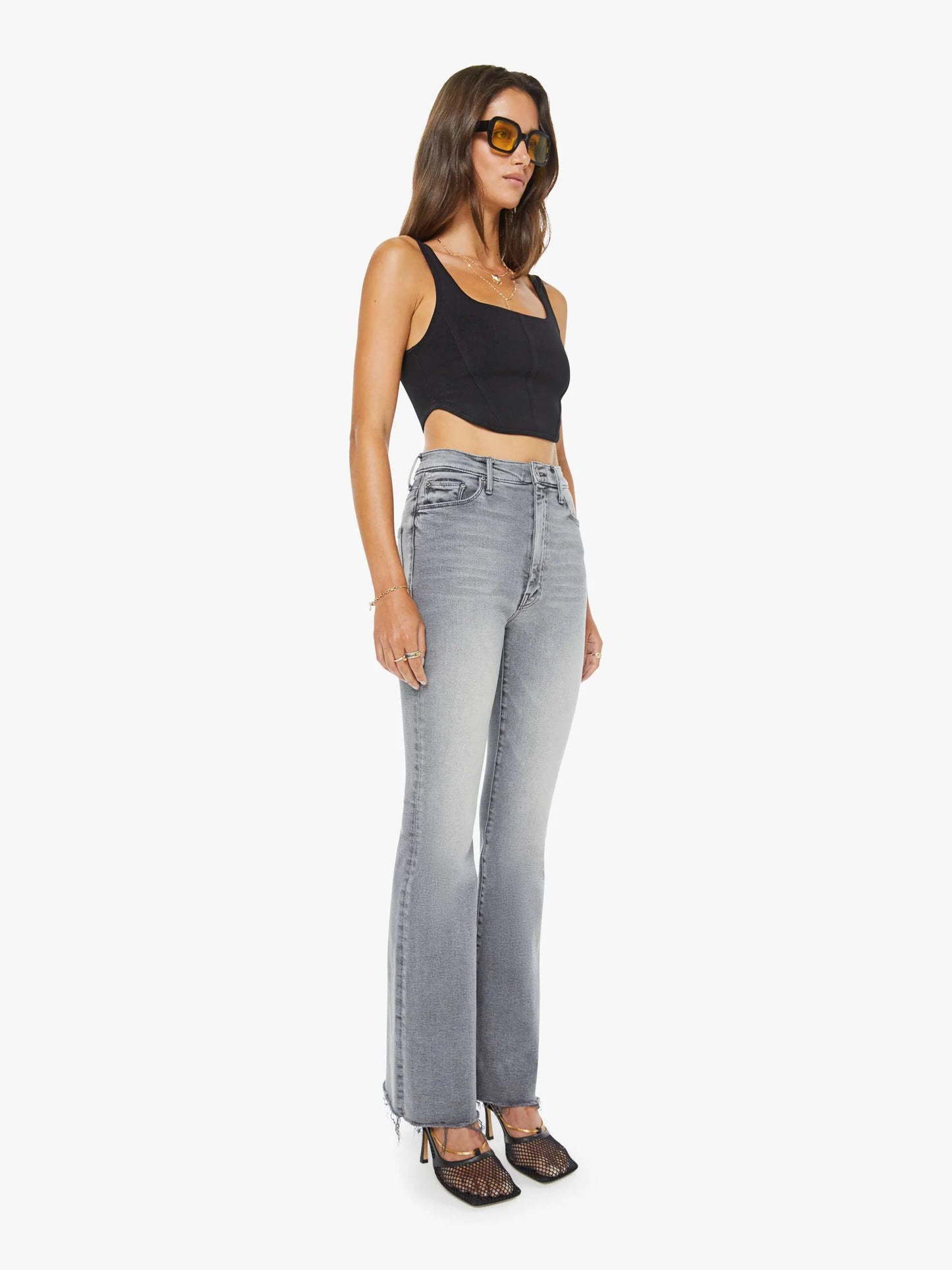 MOTHER High Waisted Weekender Fray