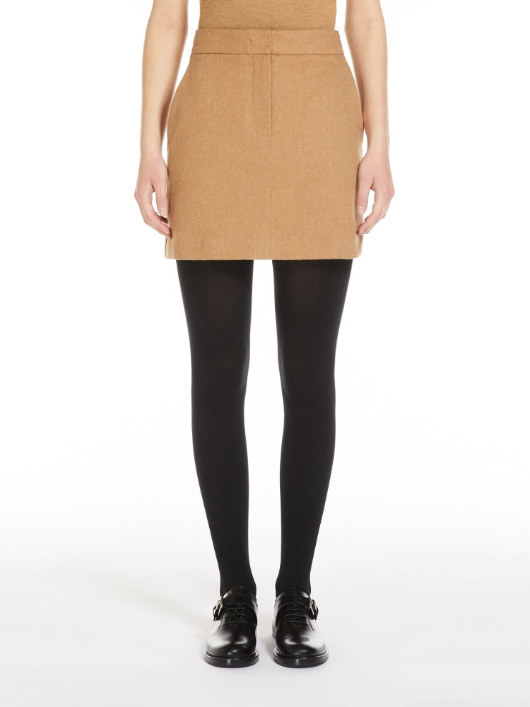 MAX MARA Camel Drap Mini Skirt