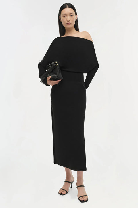 SIMKHAI Janese Off Shoulder Midi Dress