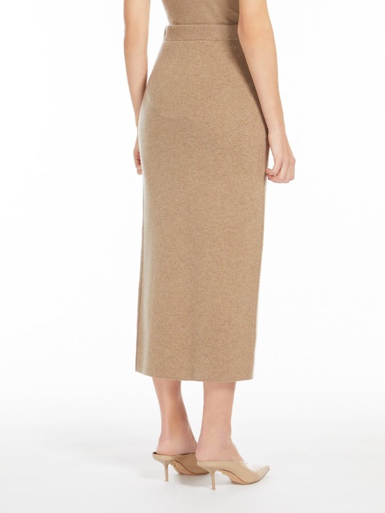 MAX MARA Straight Wool and Cashmere Skirt