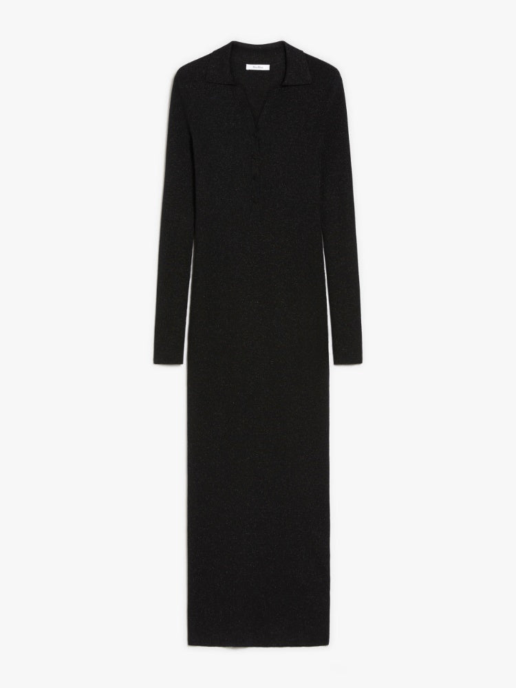 MAX MARA Fitted Dress in Wool and Lurex