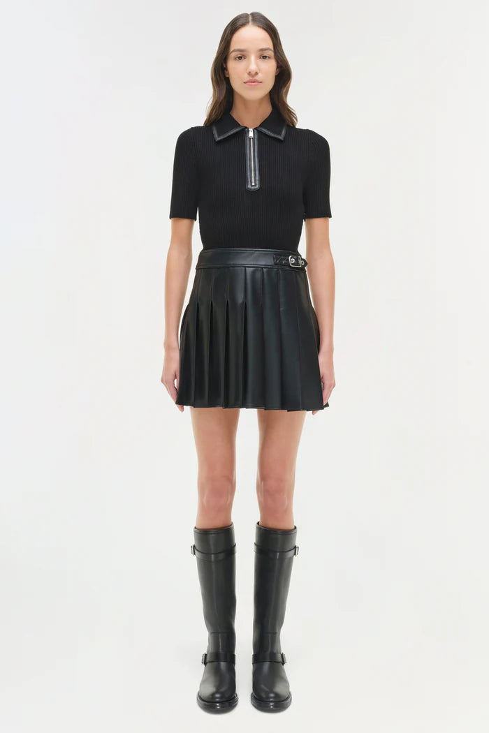 SIMKHAI Linnie Knit Combo Midi Dress