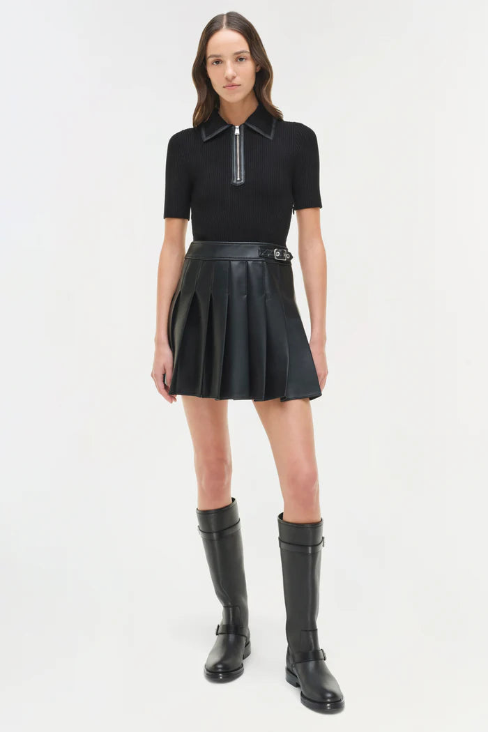 SIMKHAI Linnie Knit Combo Midi Dress