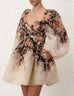 ZIMMERMANN Illustration Draped Mini Dress