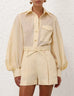 ZIMMERMANN Utility Shirt Lemon