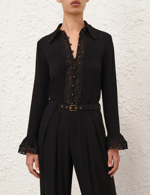 ZIMMERMANN Lace Trim Shirt