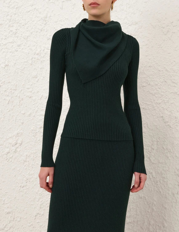 ZIMMERMANN Valiant Merino Scarf Top