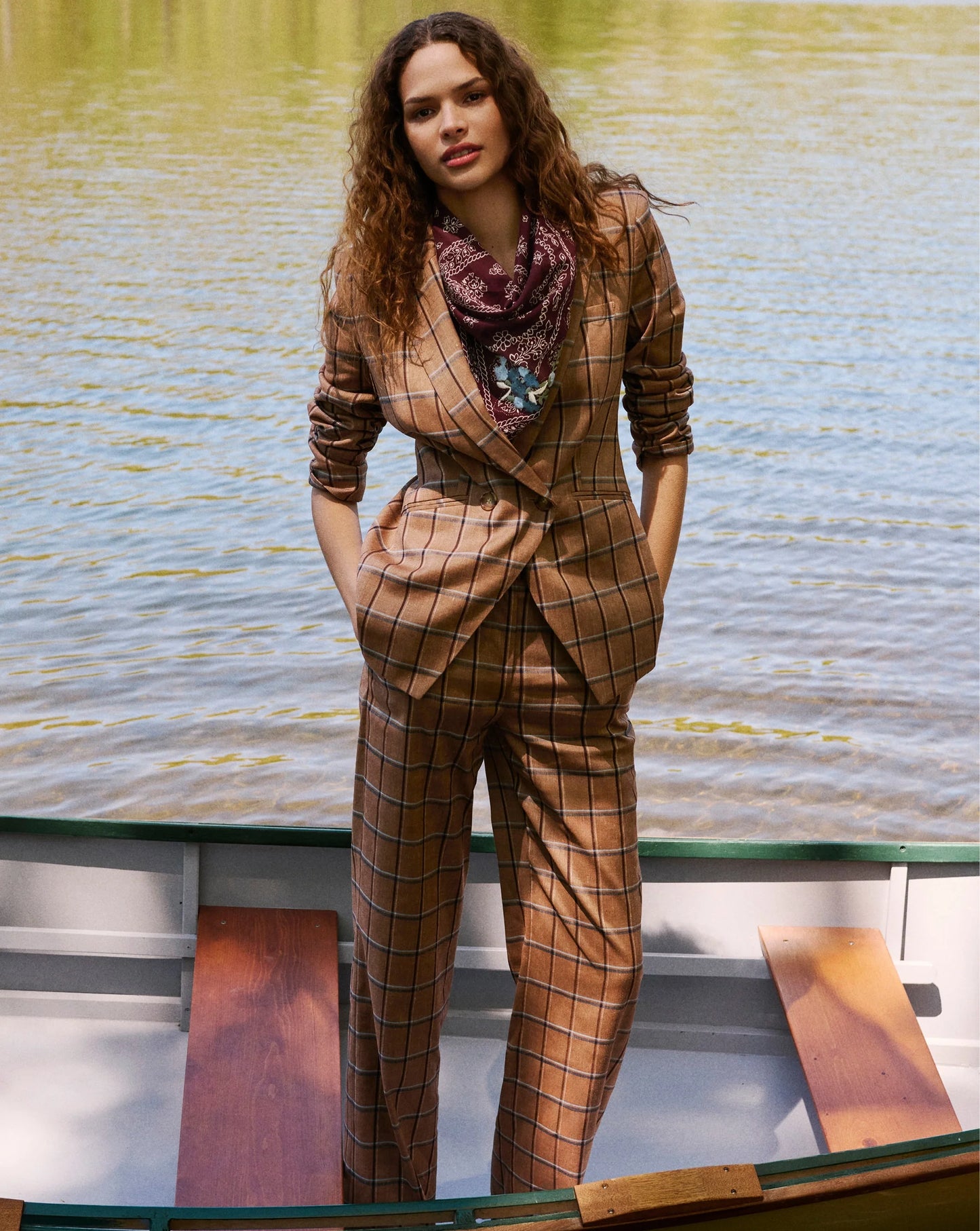 VERONICA BEARD Rickie Plaid Dickey Jacket