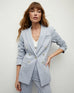 VERONICA BEARD Gaya Metallic Pinstripe Dickey Jacket