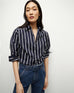 VERONICA BEARD Lloyd Striped Button Down Shirt