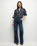 VERONICA BEARD Lloyd Striped Button Down Shirt