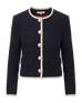 VERONICA BEARD Mabel Collarless Tweed Jacket