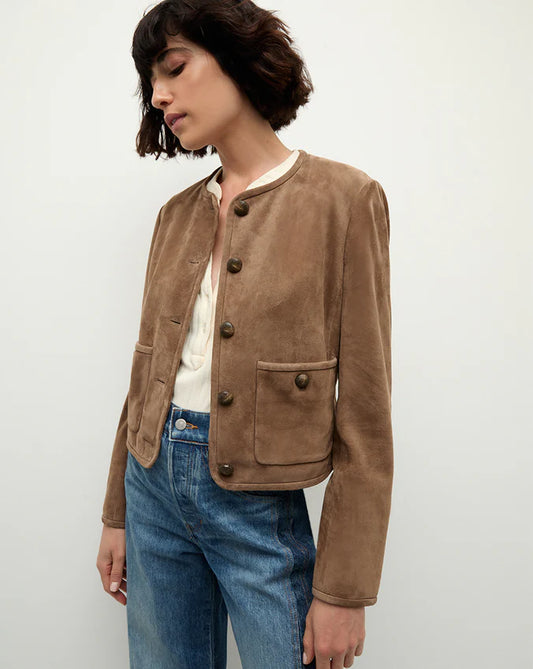 VERONICA BEARD Andrea Suede Jacket