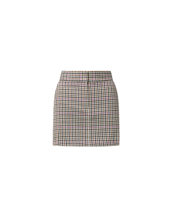 VERONICA BEARD Elara Plaid Mini Skirt