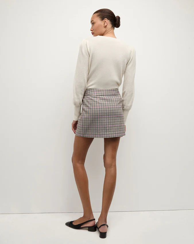 VERONICA BEARD Elara Plaid Mini Skirt