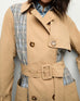 VERONICA BEARD Liam Patchwork Plaid Trench Coat