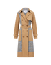 VERONICA BEARD Liam Patchwork Plaid Trench Coat