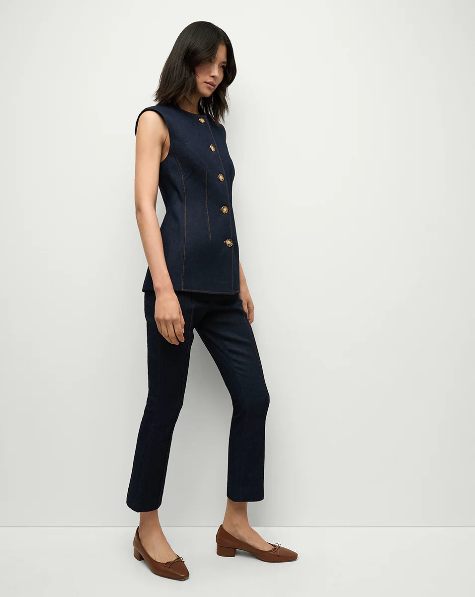 VERONICA BEARD Jessup Tailored Denim Vest