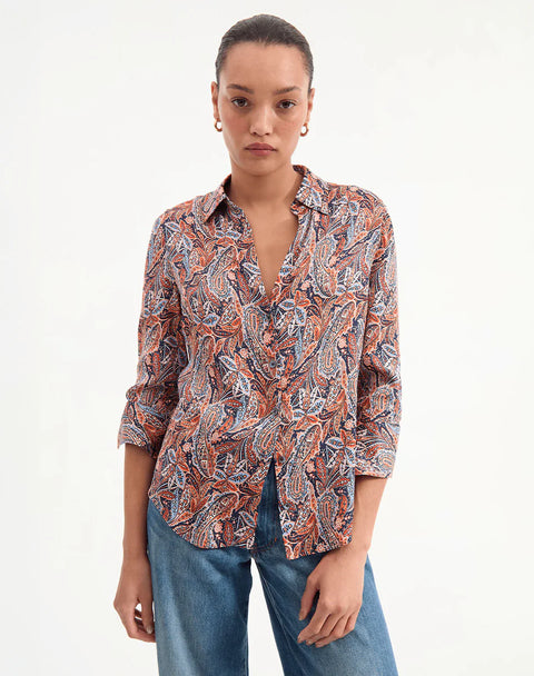 VERONICA BEARD Amelia Silk Shirt