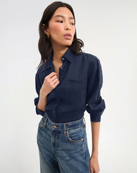 VERONICA BEARD Gil Linen Shirt