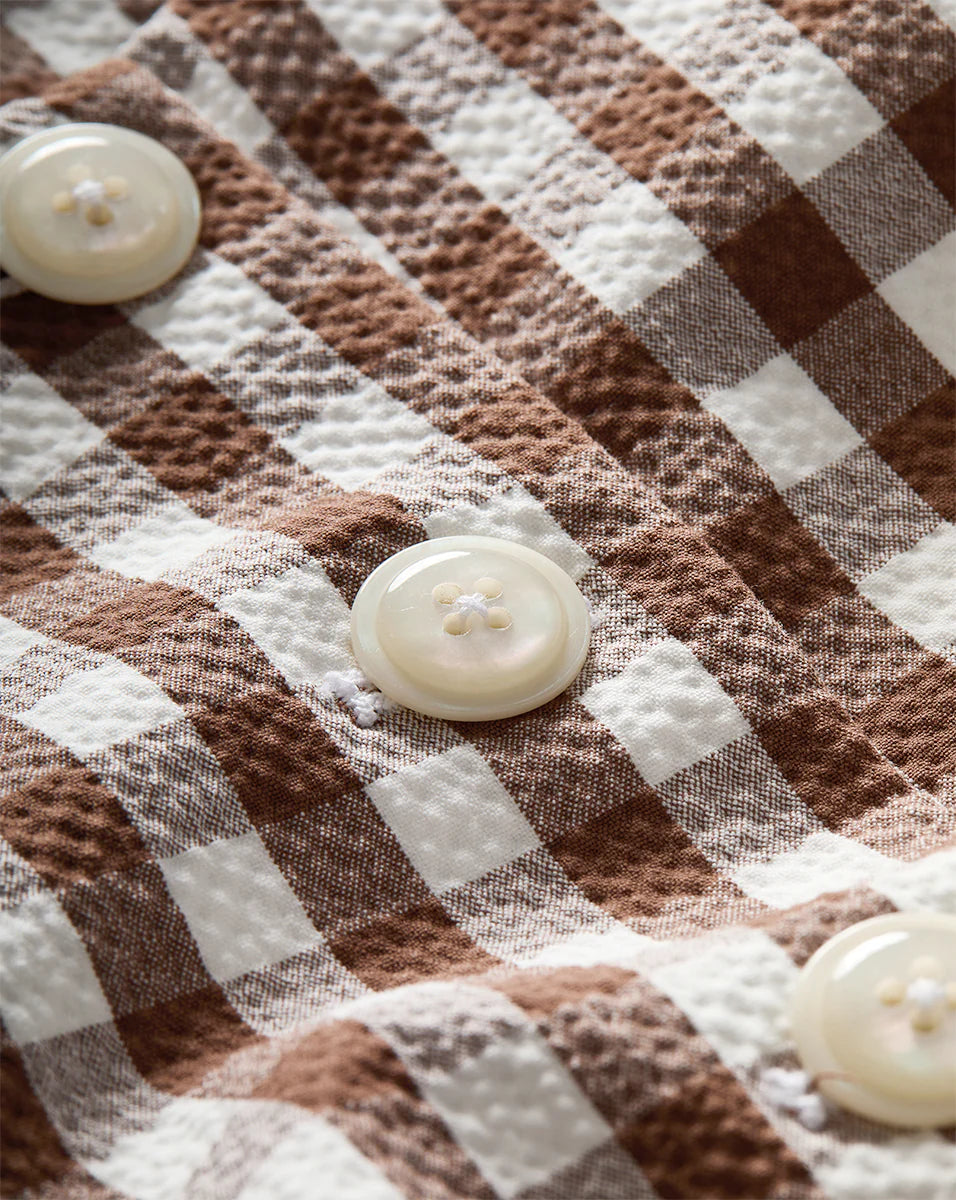 VERONICA BEARD Lois Gingham Seersucker Vest