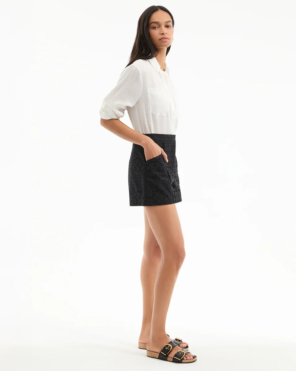 VERONICA BEARD Fabian Eyelet Short
