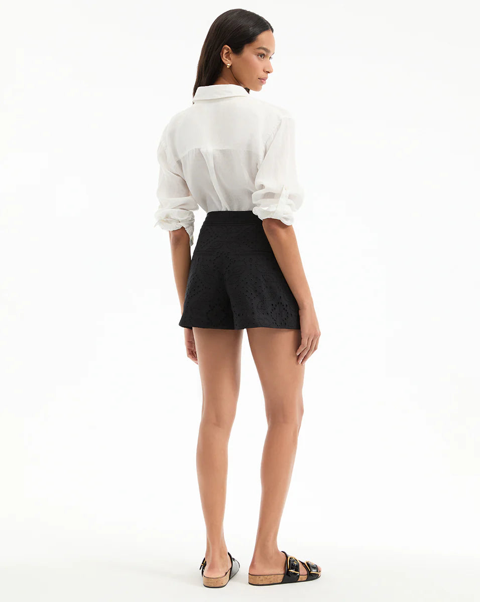 VERONICA BEARD Fabian Eyelet Short