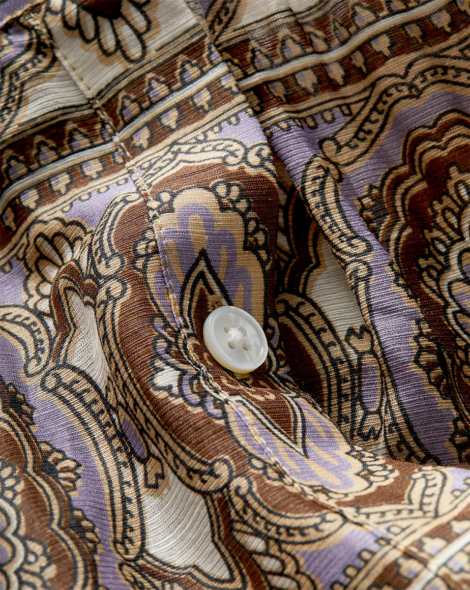 VERONICA BEARD Ashlynn Silk-Linen Top