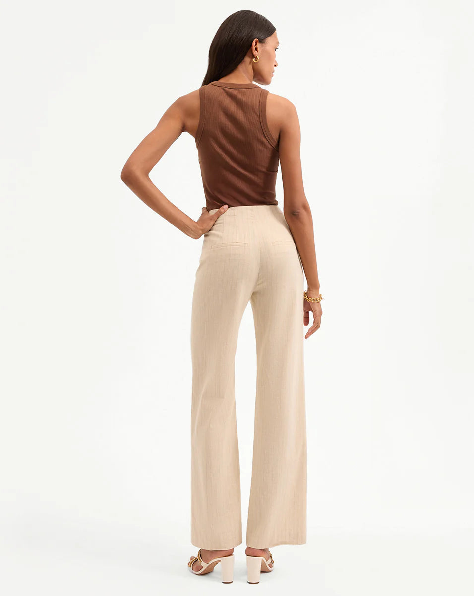 VERONICA BEARD Jude Metallic Pinstripe Pant