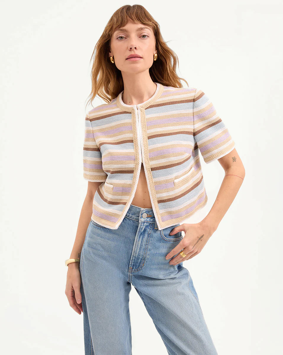 VERONICA BEARD Wyatt Short-Sleeve Jacket