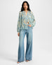 VERONICA BEARD Fennel Pleated Blouse