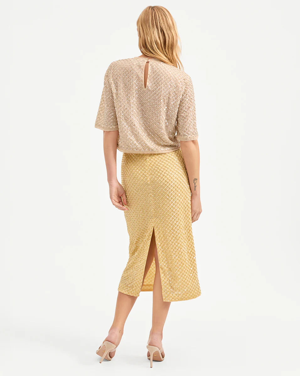 VERONICA BEARD Novalie Beaded Top