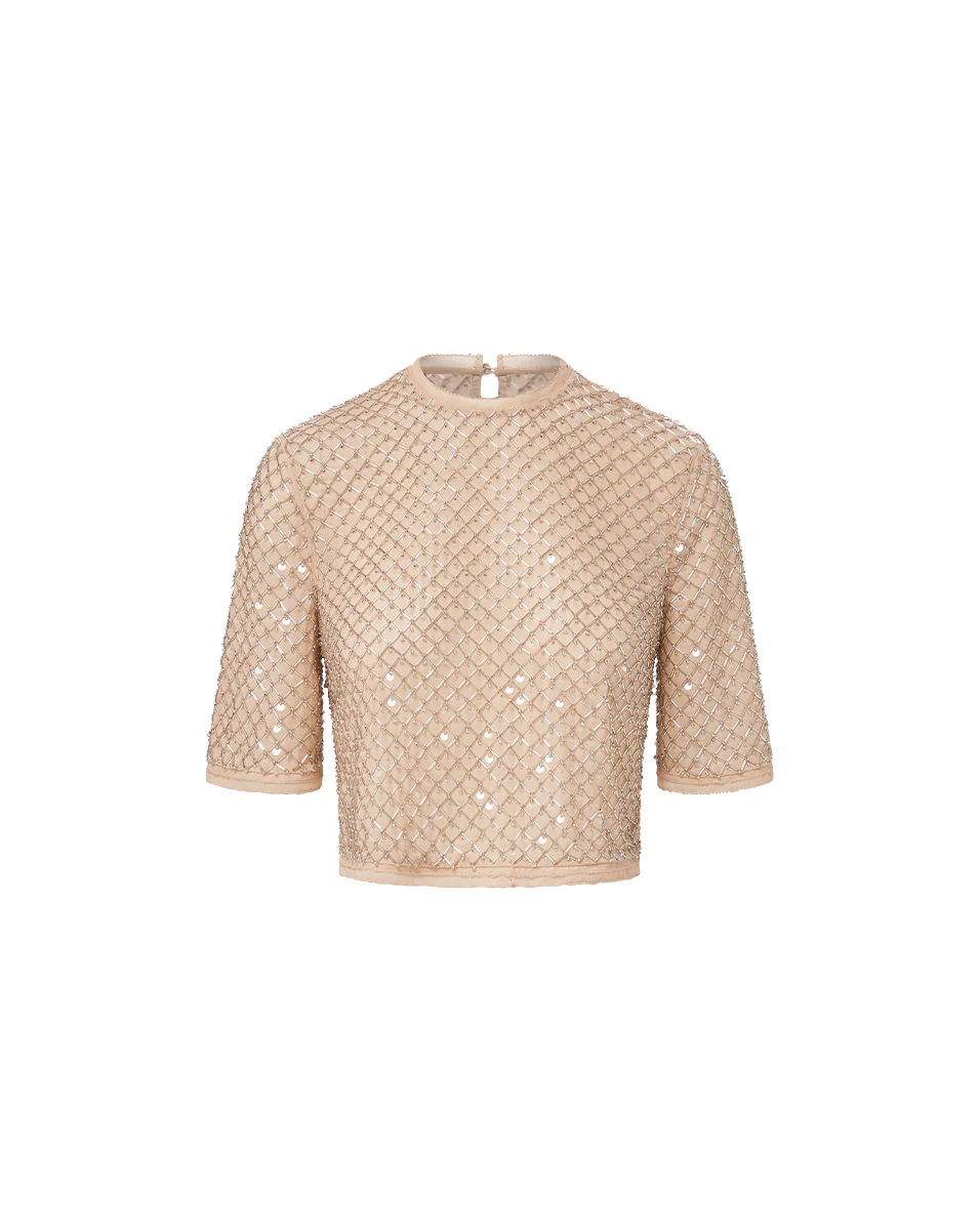 VERONICA BEARD Novalie Beaded Top