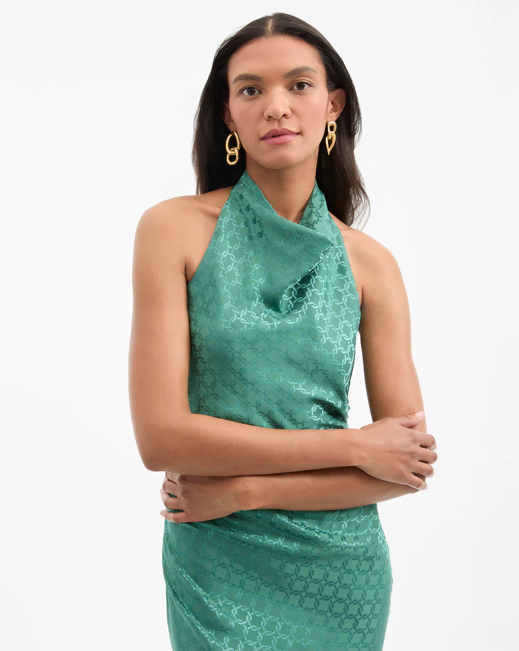 VERONICA BEARD Maggie Halter Maxi Dress