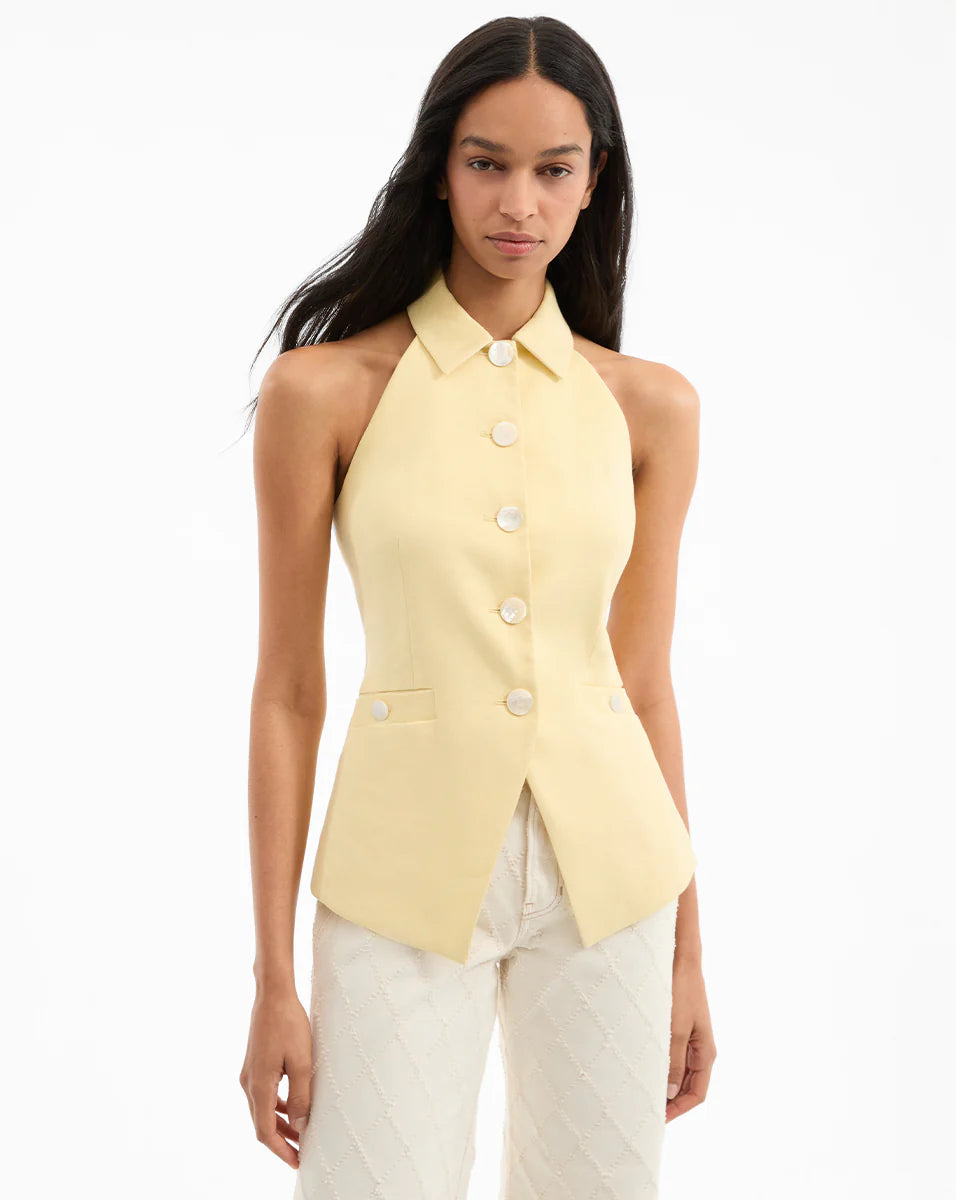 VERONICA BEARD Orlinda Halter Neck Vest