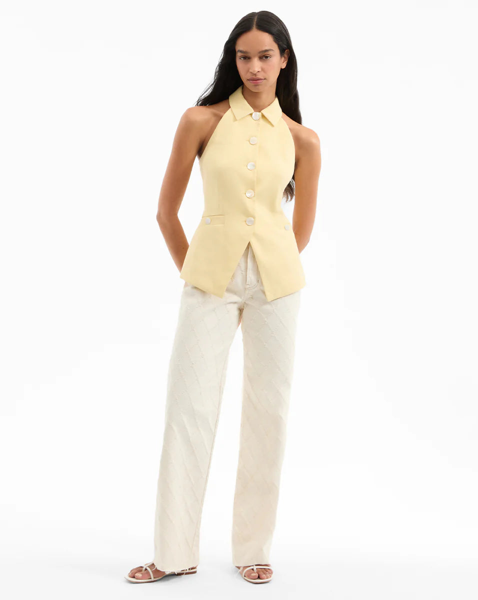 VERONICA BEARD Orlinda Halter Neck Vest